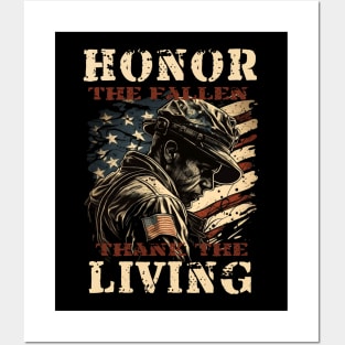 Honor The Fallen Thank The Living Posters and Art